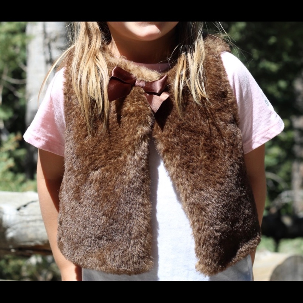 Gymboree faux fur vest